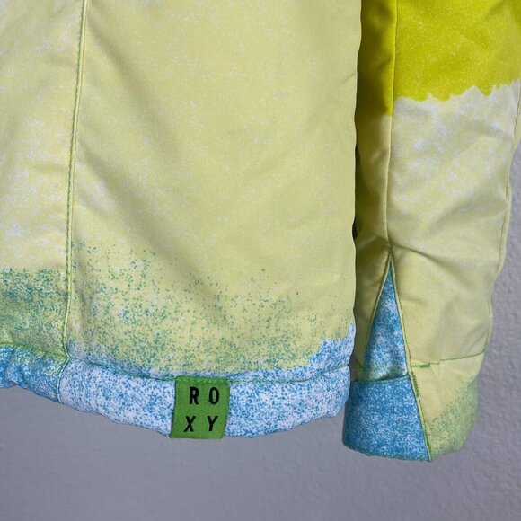 Roxy Girls Size 14 Ski Jacket With Hood Colorful Snow Coat - Picture 8 of 15